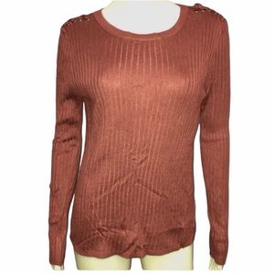 Pink Republic Ribbed Pink Long Sleeve Top Size XL